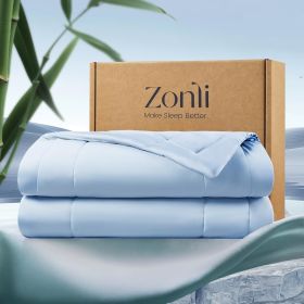 ZonLi Z-Magic Cooling Comforter, Hypoallergenic Bamboo Viscose, Lightweight Breathable Soft Summer Blanket for Hot Sleepers
