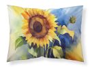 Sunflowers in Watercolor Standard Pillowcase Lightweight Super Soft Easy Care Decorative Artwork Pillowcase, Standard