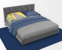 Summer Sunflowers Blue Pit Bull Terrier Standard Pillowcase Lightweight Super Soft Easy Care Decorative Artwork Pillowcase, Standard