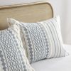 Cotton Printed Duvet Cover Set with Chenille