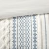 Cotton Printed Duvet Cover Set with Chenille