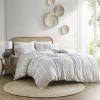Cotton Printed Duvet Cover Set with Chenille