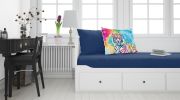 NEW Hippie Animal White Tiger Standard Pillowcase Lightweight Super Soft Easy Care Decorative Artwork Pillowcase, Standard