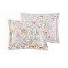 Floral Reversible Cotton Duvet Cover Set with Throw Pillow