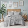 Embroidered Medallion Faux Fur Ultra Plush Comforter Mini Set