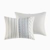 Cotton Printed Duvet Cover Set with Chenille