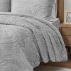 Embroidered Medallion Faux Fur Ultra Plush Comforter Mini Set